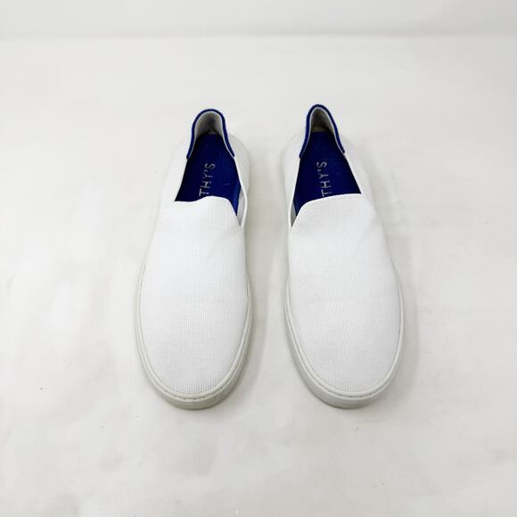 [Rothy's] Bright White The Original Slip-On Sneakers Washable Eco-Friendly Sz 7 - Picture 2 of 11